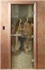 Дверь для сауны DoorWood (Дорвуд) 70x190 Эталон Фотопечать A071 правая