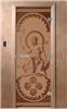 Дверь для сауны DoorWood (Дорвуд) 70x190 Эталон Посейдон (бронза матовая) левая