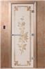 Дверь для сауны DoorWood (Дорвуд) 70x190 Эталон Розы (сатин) правая