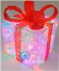Световая фигура уличная Rich Led Подарок, 30*30*30 см, мерцание, теплый белый