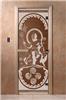 Дверь для сауны DoorWood (Дорвуд) 90x200 Основная серия Посейдон (бронза), левая
