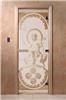 Дверь для сауны DoorWood (Дорвуд) 90x200 Основная серия Посейдон (сатин), правая