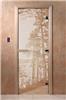 Дверь для сауны DoorWood (Дорвуд) 90x210 Основная серия Рассвет (сатин), правая