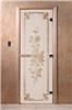 Дверь для сауны DoorWood (Дорвуд) 90x210 Основная серия Розы (сатин), правая