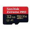 Карта флэш-памяти MicroSD 32 Гб SanDisk Extreme Pro + SD адаптер (100 Mb/s) (red) 213046