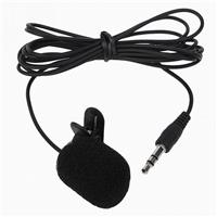 Микрофон MP-01 с прищепкой, 3.5 jack, 100см (повр. уп.) (black) 206922