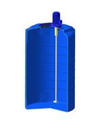Емкость вертикальная Rostok(Росток) Т 500 усиленная до 1.5 синий с пропеллерной мешалкой