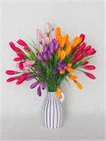 Букет тюльпанов с зеленью, КИТАЙ, код 41403010171, штрихкод , артикул 0016-12И