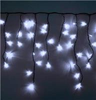 Гирлянда-бахрома светодиодная Rich Led 3*0,5 м, пост. свечение, IP65, белый, пр. черный