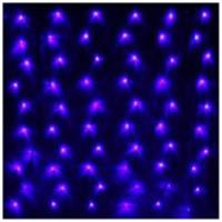 Сетка 2 х1,5м, 144 лампы LED, Синий, 8 режимов.,прозр.пров. с соед. 183-755, КИТАЙ, код 75004020057, штрихкод 460377310101, артикул 183-755