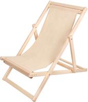 Кресло-шезлонг Банные Штучки складной, на деревянном каркасе 100х70х95 см