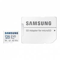 Карта флэш-памяти MicroSD 128 Гб Samsung +SD адаптер (class 10) UHS-1 U3+ Evo Plus (до130 MB/s) 211977