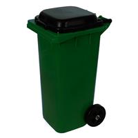 Бак мусорный на колесах 120л М4603 зеленый (1)