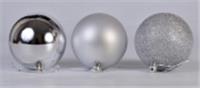 Набор шаров новогодних 6шт d=8см серебро арт.NYLR0002-4 Код257593, КИТАЙ, код 75002180560, штрихкод 468046606479, артикул 257593