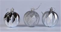 Набор шаров новогодних Фонарик 6шт d=6см серебро арт.NYJN0101-4 Код261967, КИТАЙ, код 75002180691, штрихкод 468046611437, артикул 261967