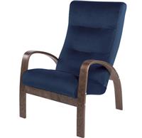 Стул (кресло) GreenTree Ладога-2 (каркас орех, сиденье синий)
