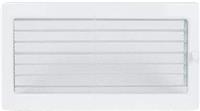 Каминная вентиляционная решетка FireWay белая с жалюзи 170х300 мм