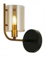 Настенный светильник Escada 671/1A E14*40W Black/Gold, КИТАЙ, код 05202020096, штрихкод 505037095015, артикул 671/1A