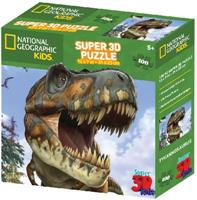 Пазл 3D 100 с фигуркой тираннозавра