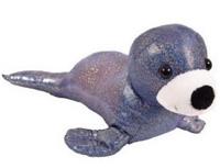 Игрушка мягкая Тюлень синий, 26 см