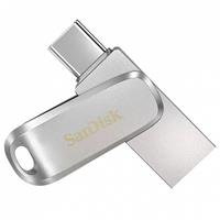 Флэш накопитель USB 128 Гб SanDisk Ultra Dual Drive Luxe USB 3.1 (silver) 213054