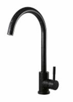 Смеситель для кухни, R-излив, Black, арт. K45, Россия, код 0221500217, штрихкод 464012589076