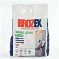 Шпатлевка Финиш Цемент Brozex WR75 4кг, Россия, код 04306090014, штрихкод 460710899262