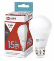 Лампа сд низковольтная LED-MO-PRO 15Вт 12-48В Е27 6500К 1200Лм IN HOME, КИТАЙ, код 05103250066, штрихкод 469061203636, артикул 4690612036366