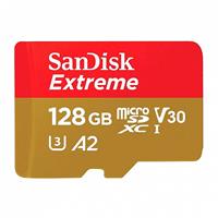 Карта флэш-памяти MicroSD 128 Гб SanDisk Extreme A2 UHS-I U3 без адаптера (190/90 Mb/s) (red) 213045