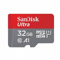 Карта флэш-памяти MicroSD 32 Гб SanDisk Ultra UHS-I A1 без адаптера (120 Mb/s) (red) 213047