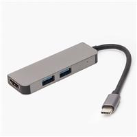 Хаб USB Type-C BYL-2011N (HDMI, USBx2) (gray) 127303