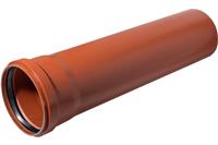 Труба ПП 110х1.5м Стандарт Дигор (рыж) для наружной канализации