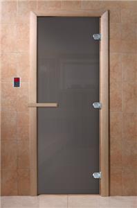 Дверь для сауны DoorWood (Дорвуд) 70x190 Основная серия Сумерки (графит)