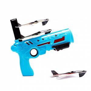 Игрушечное оружие Пистолет катапульта с летающими самолетами mini (blue) 132930