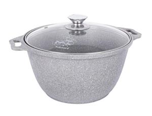 Кастрюля Kukmara кмс32а 3л со стекл. крышкой (светлый мрамор)