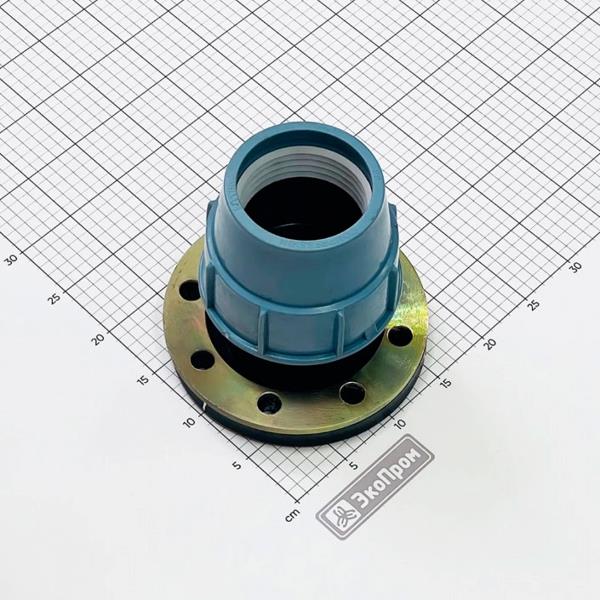 Муфта пластиковая обжимная с фланцем 90х3 Irriplast
