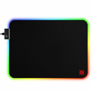 Коврик для компьютерной мыши Defender XXL Light Подсветка, 450*400*4мм (1/20) (black) 205926