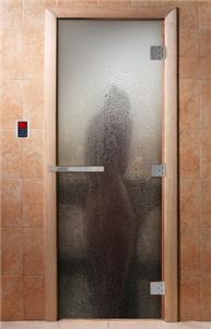 Дверь для сауны DoorWood (Дорвуд) 70x190 Эталон Фотопечать A012 правая