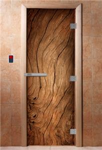 Дверь для сауны DoorWood (Дорвуд) 70x190 Эталон Фотопечать A052 левая