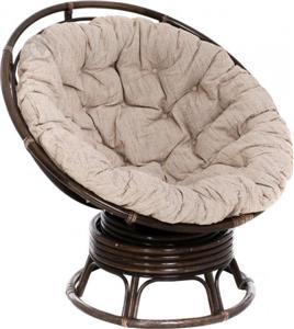 Кресло-качалка Papasan Roker D100 (каркас коньячн, подушка беж)