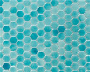 Мозаика стеклянная однотонная Natural Steppa STP-BL017-HEX 2.5 Hexagon