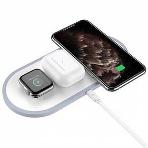 ЗУ Сетевое Беспроводное Hoco CW24 Handsome 3-in-1 (white) 211865