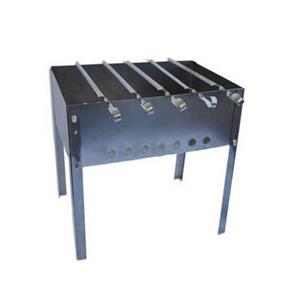 Мангал разборный Эконом 400х250х140х0.5 + 5 шампуров в коробке