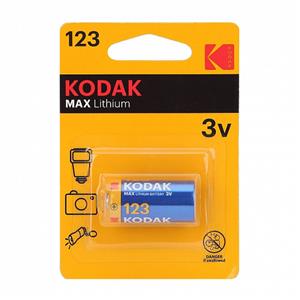 Батарейка 123 Kodak MAX CR123A (1-BL) (6/12) 211845