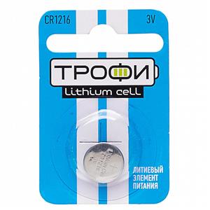 Элемент литиевый Трофи CR1216 ENERGY POWER Lithium (1-BL) (10/240) 211775