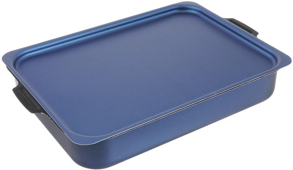 Противень алюминиевый 19х25 прямоугольный с крышкой 63252 (16)