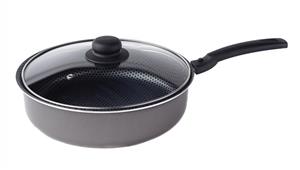 Сотейник алюминиевый d26 С670 СД-019 стеклянная крышка (6)