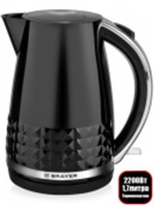 Чайник электрический BRAYER BR1009 черный, КИТАЙ, код 36602110041, штрихкод 912009933140, артикул