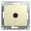 Розетка ТВ Glossa Беж РОССИЯ, код 05402110017, штрихкод 360648065802, артикул SE GSL000291