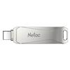 Флэш накопитель USB 64 Гб Netac U782C Dual 3.0 + Type C (silver) 210751